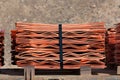Copper cathodes Royalty Free Stock Photo