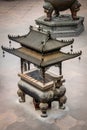 Copper censer in a Buddhist Temple - Jing An Tranquility Temple - Shanghai, China