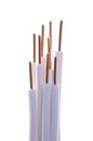 Copper coaxial cable Royalty Free Stock Photo