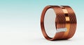 Copper Coil Electromagnetic Induction Component Royalty Free Stock Photo