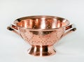 Copper Colander with Ceramic Handles