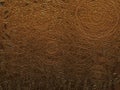 Copper color thick and viscous bronze colored metallic glitter abstract background