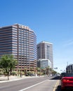 Copper Colored Downtown Skyscrapers in Phoenix, AZ