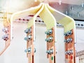 Copper conductors of transformer Royalty Free Stock Photo