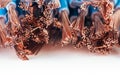 Copper electrical cable wire scrap close-up Royalty Free Stock Photo