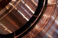 Copper electrical wire. Power electrical cable Royalty Free Stock Photo
