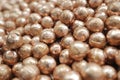 Copper ball, copper column, copper bead processing and production Royalty Free Stock Photo