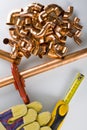 Copper fittings Royalty Free Stock Photo