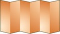 Copper folding screen