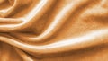 Copper gold velvet background or golden yellow velour flannel texture made of cotton or wool with soft fluffy velvety satin fabric Royalty Free Stock Photo