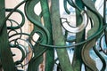 Copper Green Ornate Railings