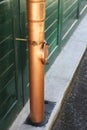 Copper Gutter Downspout Royalty Free Stock Photo