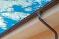Copper gutter Royalty Free Stock Photo