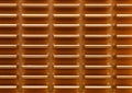 Copper heat sink on computer motherboard Royalty Free Stock Photo