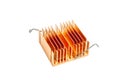 Copper heatsink Royalty Free Stock Photo