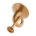 Copper Hunting Post Horn. 3d Rendering Royalty Free Stock Photo