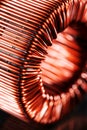 Copper inductor Royalty Free Stock Photo