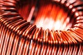 Copper inductor Royalty Free Stock Photo