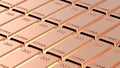 Copper ingots background. Royalty Free Stock Photo