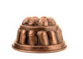 Copper jelly mould Royalty Free Stock Photo