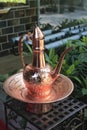 Copper kettle Royalty Free Stock Photo