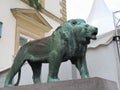 Copper lion in Luxembourg