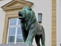 Copper lion in Luxembourg