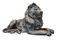 Copper lion sculpture Royalty Free Stock Photo