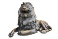 Copper lion sculpture