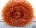 Copper mesh roll for rodent-proofing and bird control Royalty Free Stock Photo