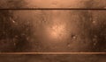 Copper metal scratched grunge background Royalty Free Stock Photo