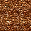 Copper metal surface seamless pattern. Copper texture background. Cuprum surface wallpaper. Royalty Free Stock Photo