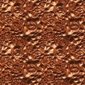 Copper metal surface seamless pattern. Copper texture background. Cuprum surface wallpaper. Royalty Free Stock Photo
