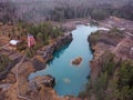 Copper mining in finland blue water nature