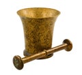 Copper mortar with a pestle