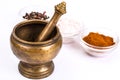 Copper mortar for spices
