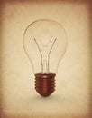 Copper old bulb Royalty Free Stock Photo