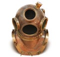 Copper old vintage deep sea diving suit Royalty Free Stock Photo