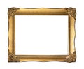 Copper picture frame. Isolated on white background