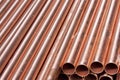 Copper pipes Royalty Free Stock Photo