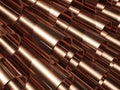 Copper pipes Royalty Free Stock Photo