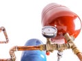 Hot water expansion tanks Royalty Free Stock Photo