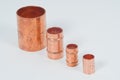 Copper plumbing fittings Royalty Free Stock Photo