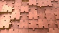 Copper puzzle background Royalty Free Stock Photo