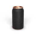 Copper Rose Gold Aluminum beer or soda can mockup blank template,