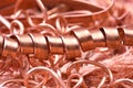 Copper scrap market of raw materials Royalty Free Stock Photo