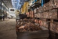 Copper scrap prepared for recycling Royalty Free Stock Photo