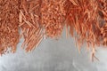Copper scrap, raw material industry