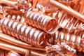 Copper scrap for for recycling Royalty Free Stock Photo