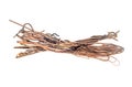 Copper scrap on a white isolated background Royalty Free Stock Photo